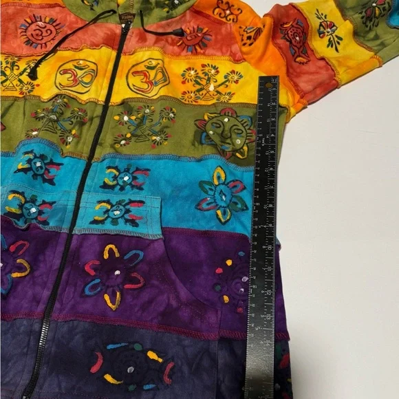 Rising International Multicolor Patchwork Jacket - Picture 6 of 7